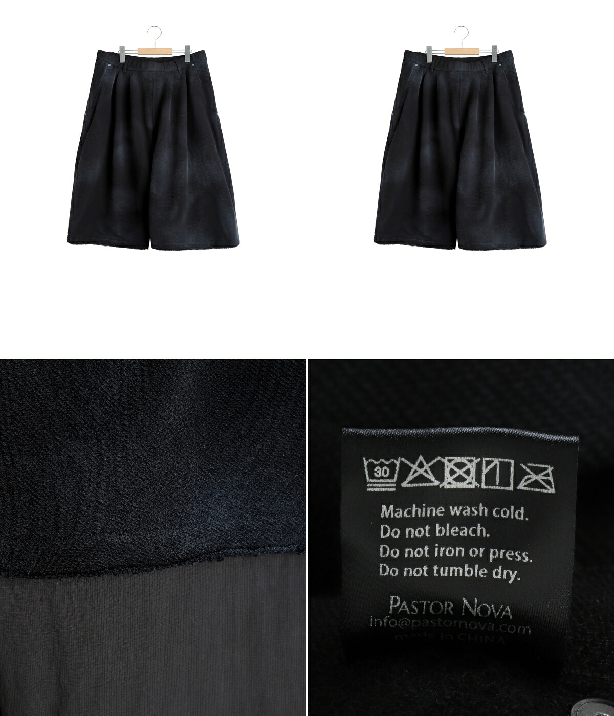 PASTOR NOVA / パストルノヴァ ： RAW EDGE DETACHABLE PANTS IV B1006