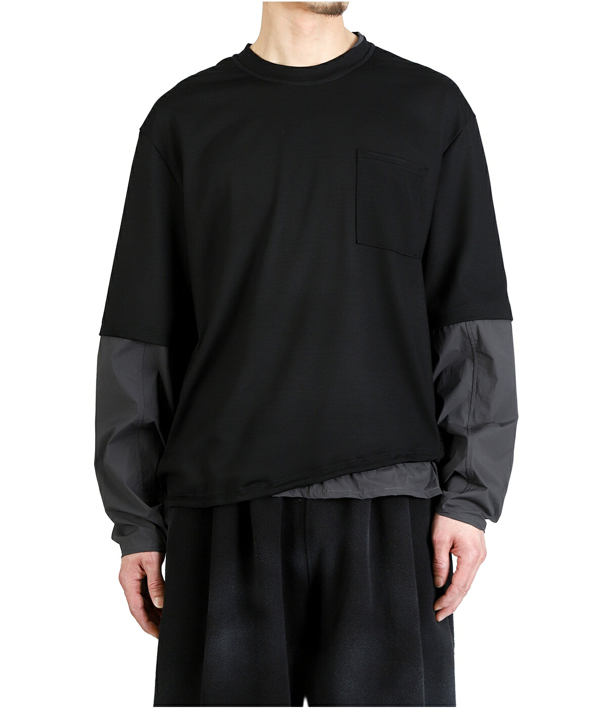 PASTOR NOVA / パストルノヴァ ： FAKE LAYERED L/S TEE C1003-AD 