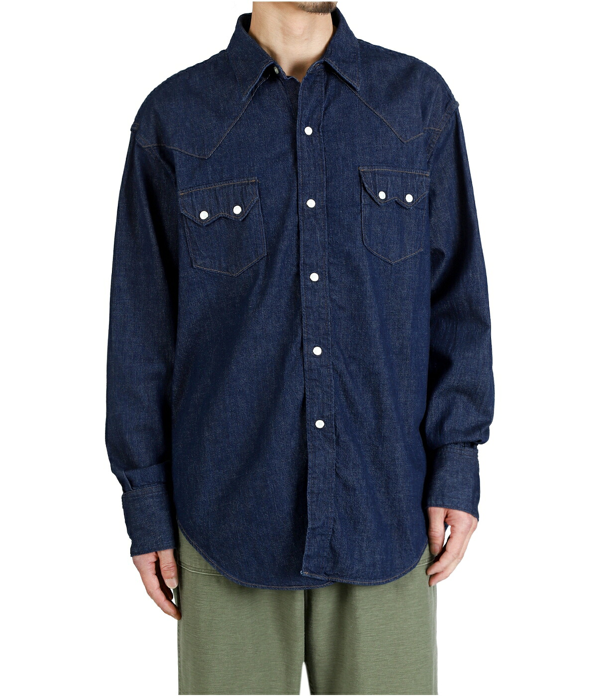 orSlow（オアスロウ） ： DENIM WESTERN SHIRT ： 01-8124-81
