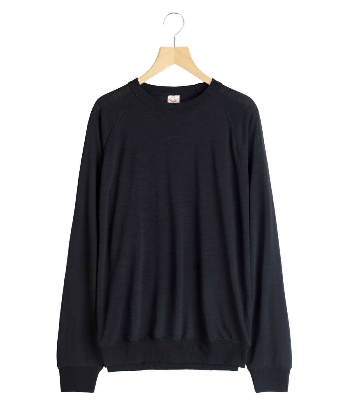 GOLD / ゴールド ： SUMMER WOOL RAGLAN L/S CREW NECK SHIRT 全2色 