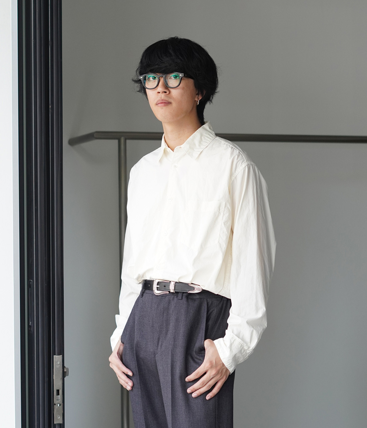 TORY LEATHER（トリーレザー） ： NICKEL 3-PIECE SILVER BUCKLE