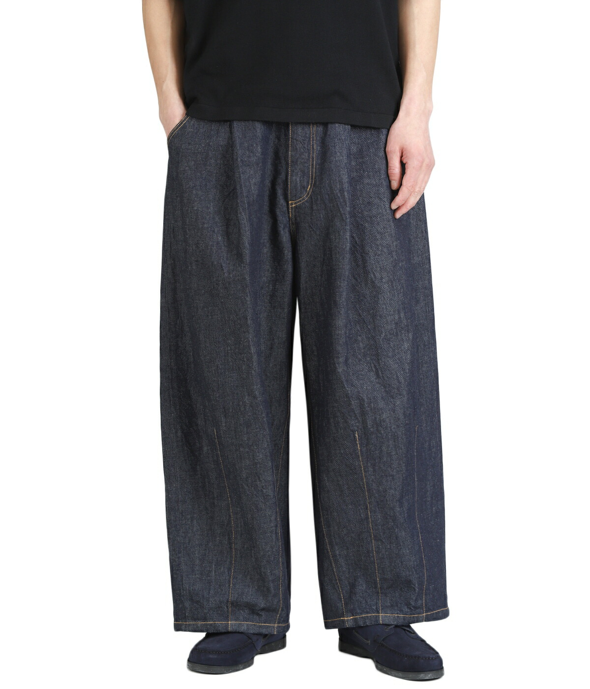 is-ness（イズネス） ： 5-Pocket Balloon Pants (Enzyme Wash