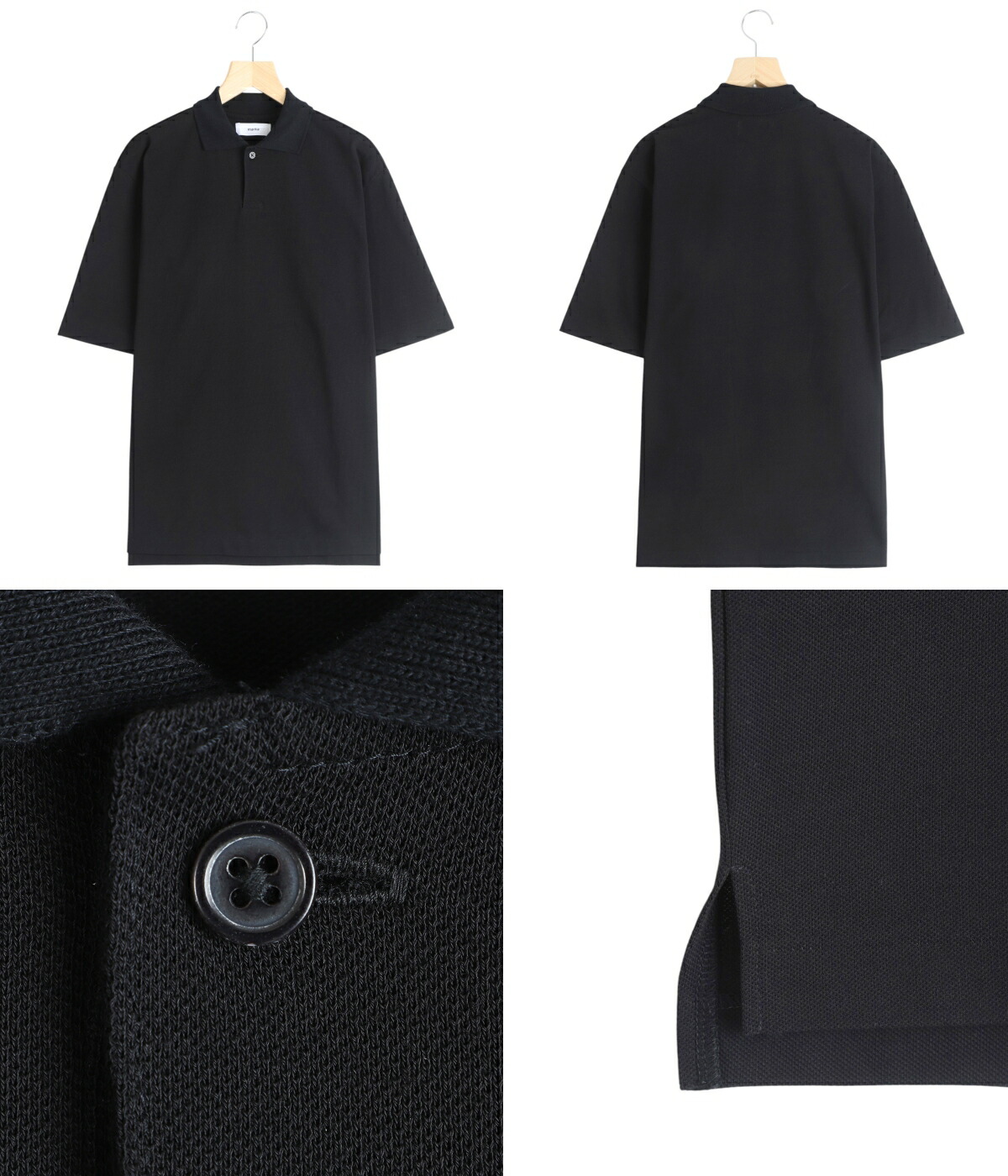 marka（マーカ） ： ONE BUTTON TEE S/S -40//1 ORGANIC COTTON HIGH