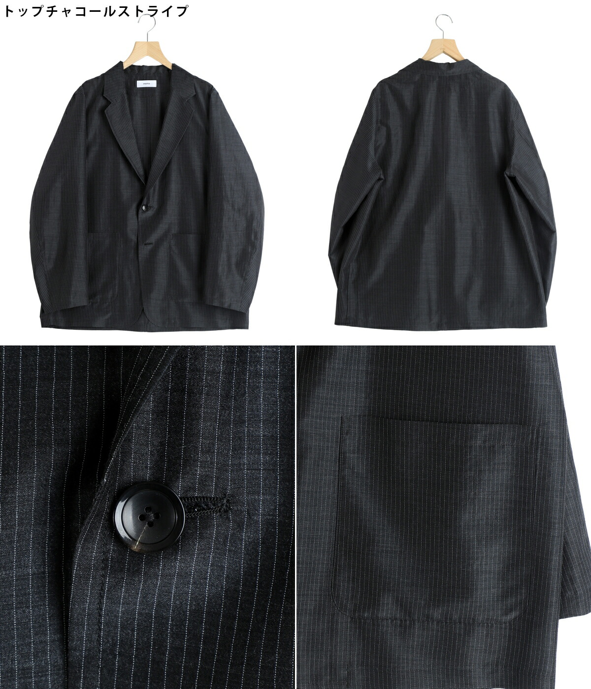 marka（マーカ） ： STROLL AROUND JACKET -WOOL SILK FEATHER CLOTH
