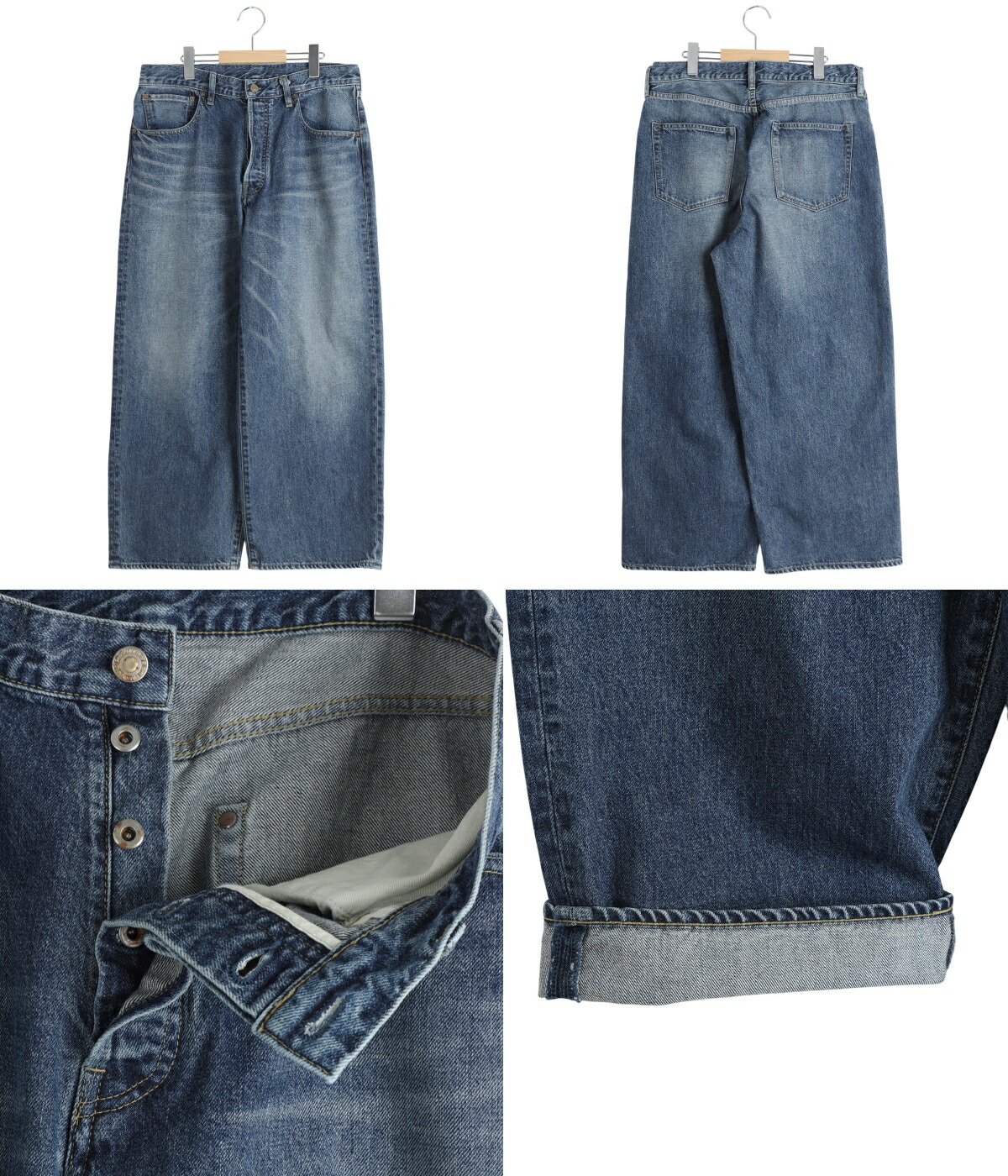 MINEDENIM（マインデニム） ： S.Wide Straight Cropped 5pocket USD