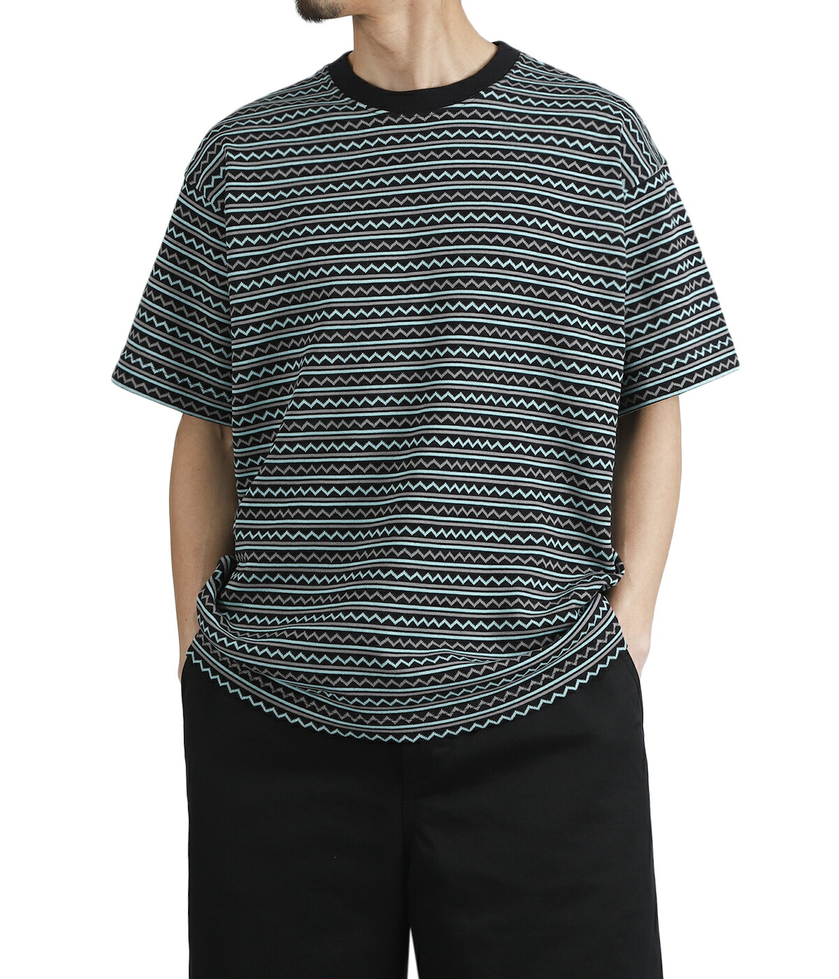 Unlikely（アンライクリー） ： Unlikely Jacquard Knit Tee / 全2色