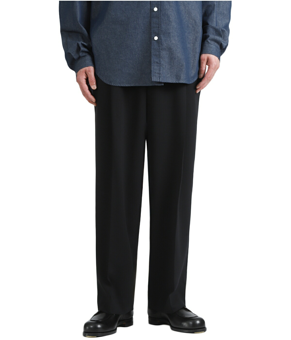 markaware（マーカウェア） ： DOUBLE PLEATED TROUSERS -ORGANIC WOOL