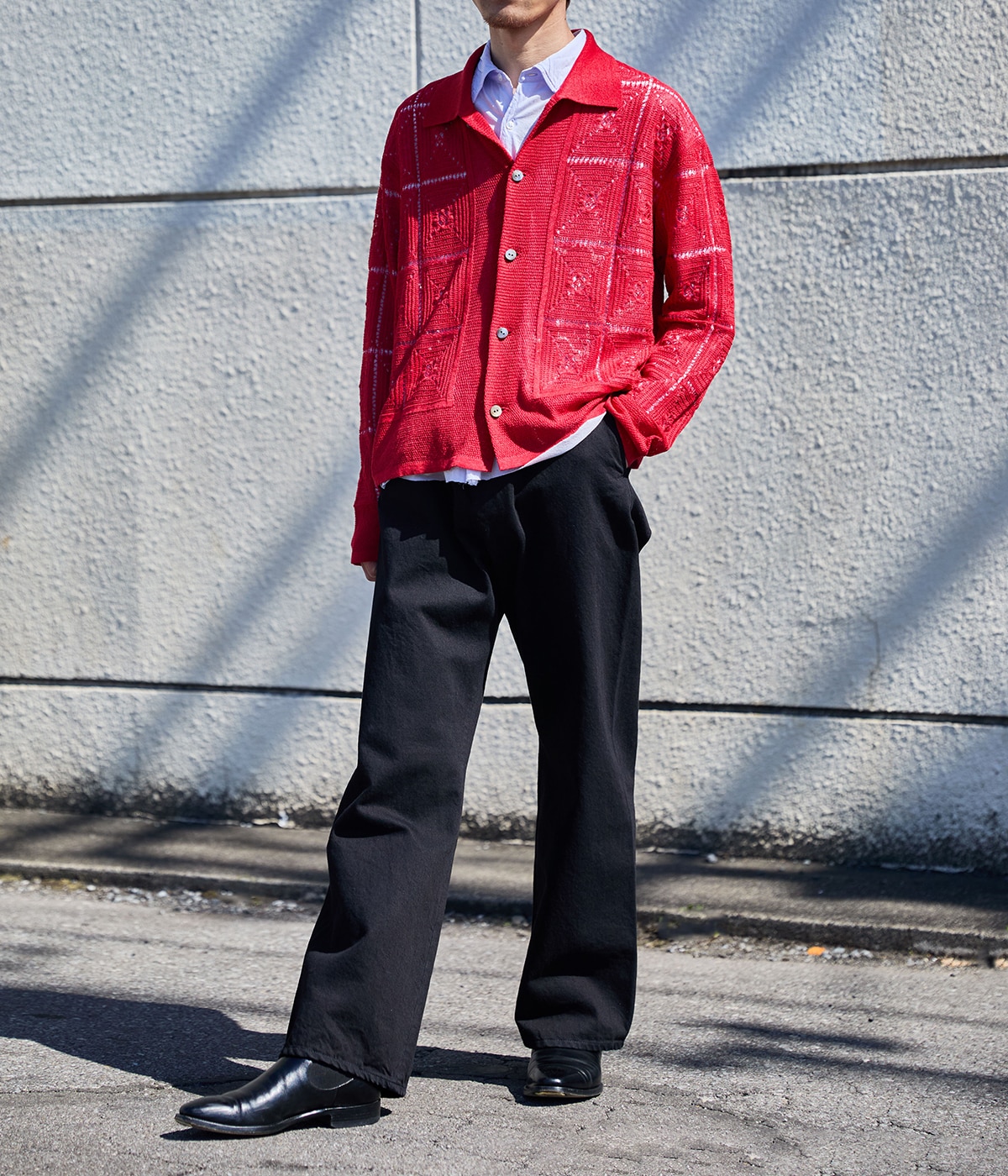 PORT BY ARK PORT BY ARK / ポートバイアーク ： Crochet Knit Shirt