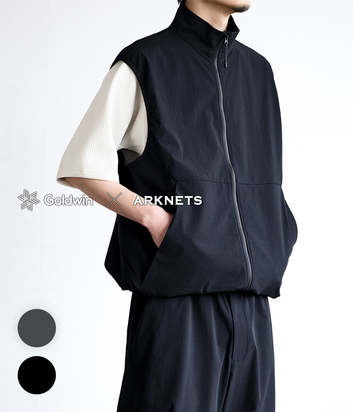 GOLDWIN（ゴールドウイン） ： 別注 KODENSHI Stretch Weave Vest / 全