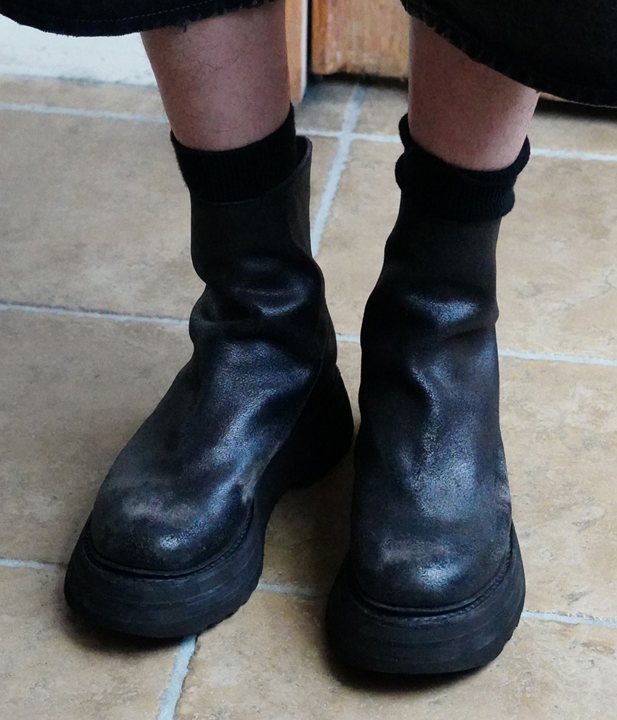 GUIDI（グイディ） ： 別注 BACK ZIP BOOTS ： ONLYARK-5-2509