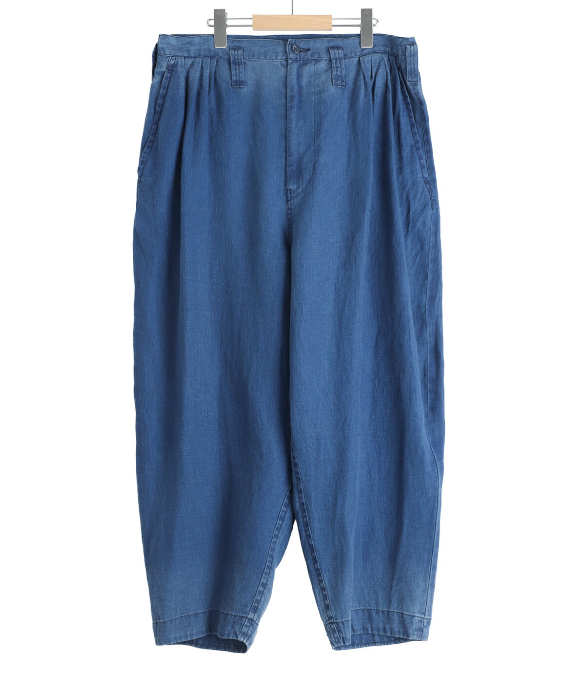 PORTER CLASSIC（ポータークラシック） ： INDIGO LINEN BEBOP PANTS 