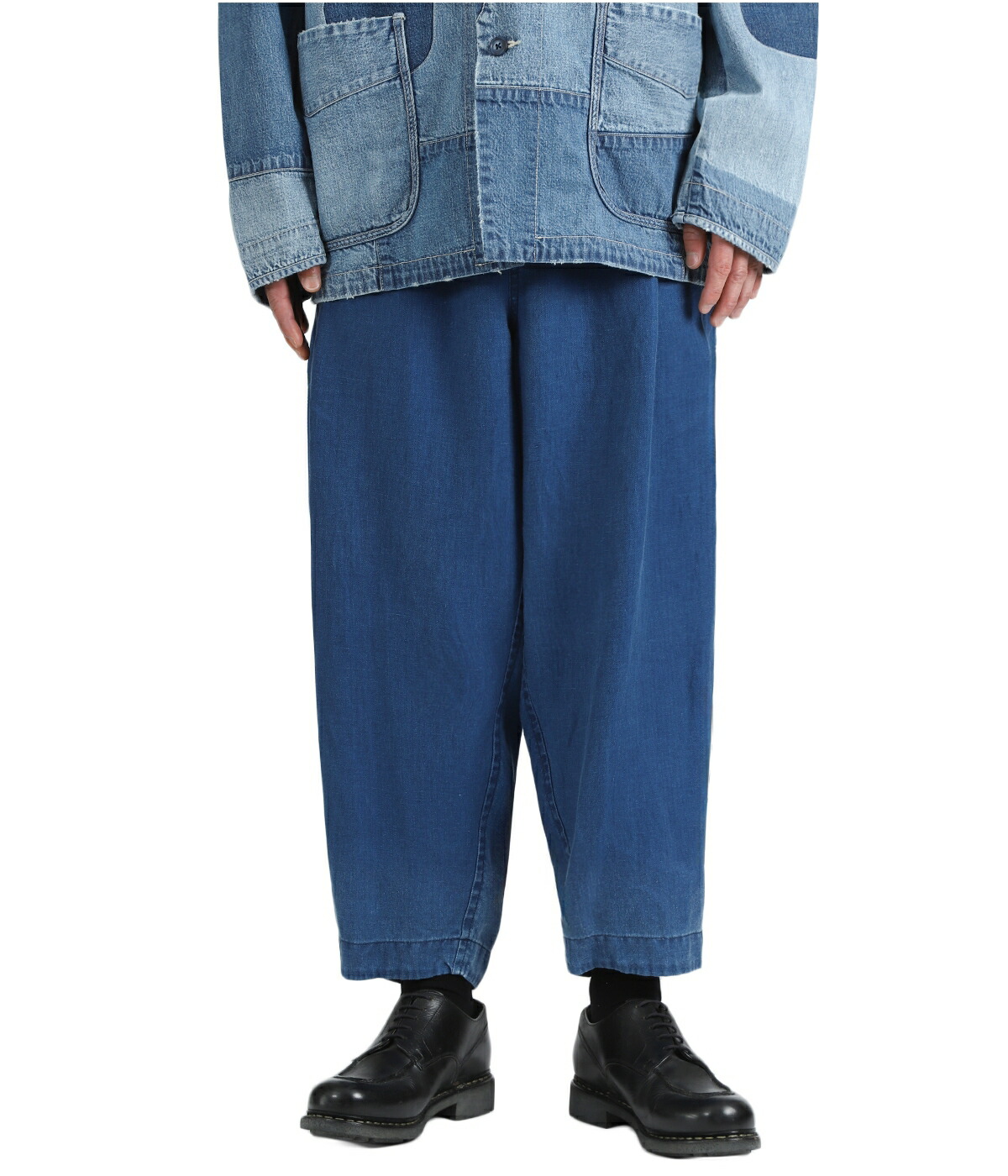 PORTER CLASSIC（ポータークラシック） ： INDIGO LINEN BEBOP PANTS