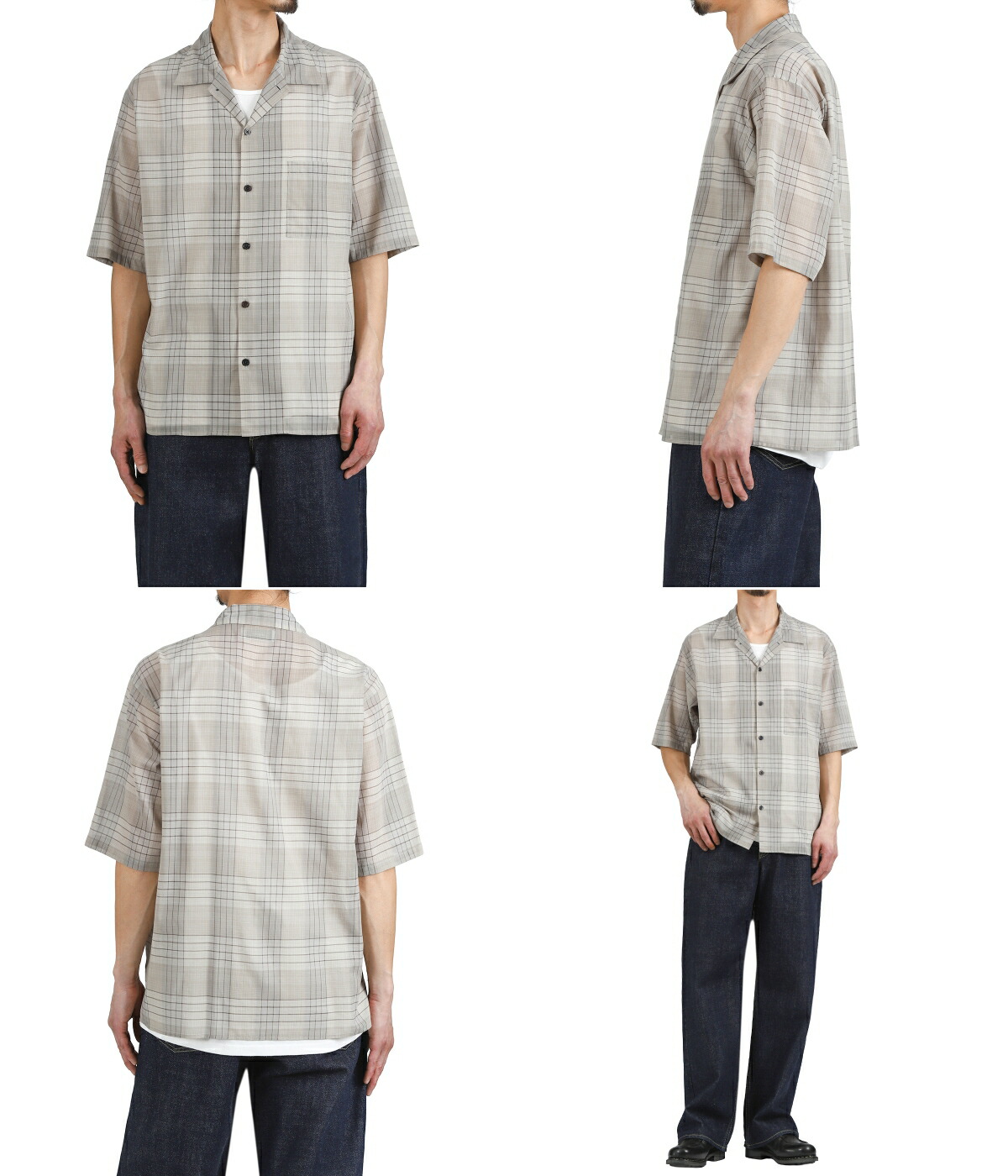 マーカウェア Organic Pima 60オーガニックピマ60 ブロードシャツ marka（マーカ） ： OPEN COLLAR S/S SHIRT -60/1 ORGANIC COTTON HIGH
