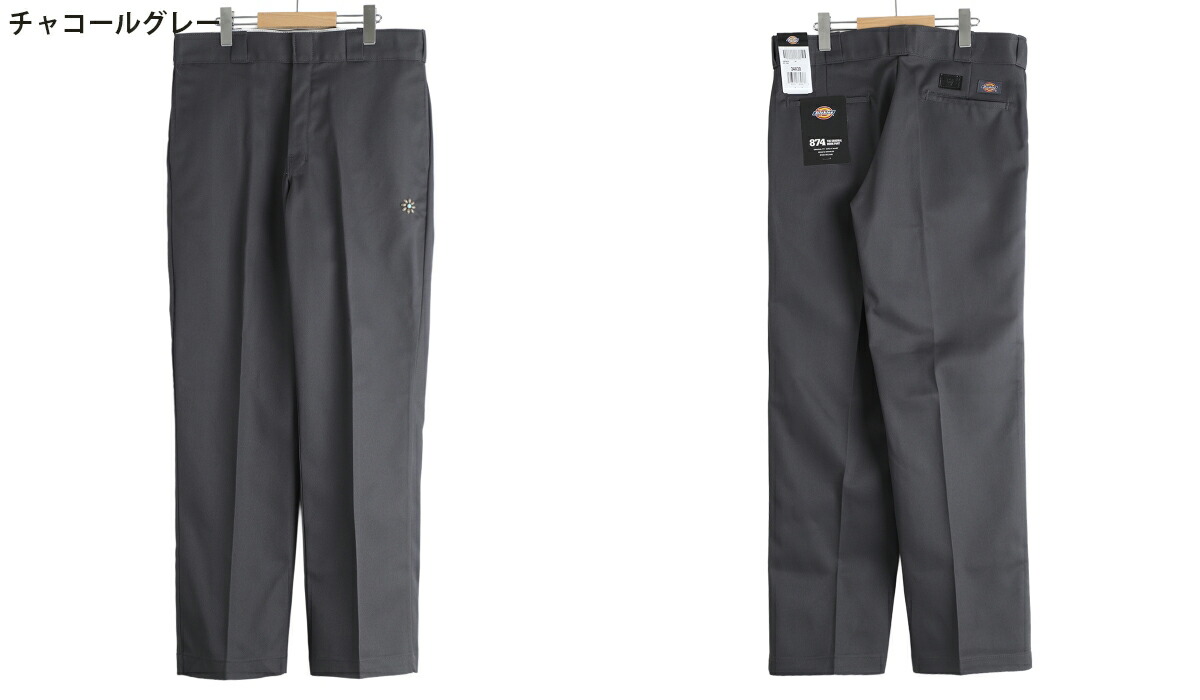 HTC Dickies 874 チャコールグレー W34 フラワーストーン HTC × Dickies / エイチティーシー ： Dickies FLOWER TQ / 全2色