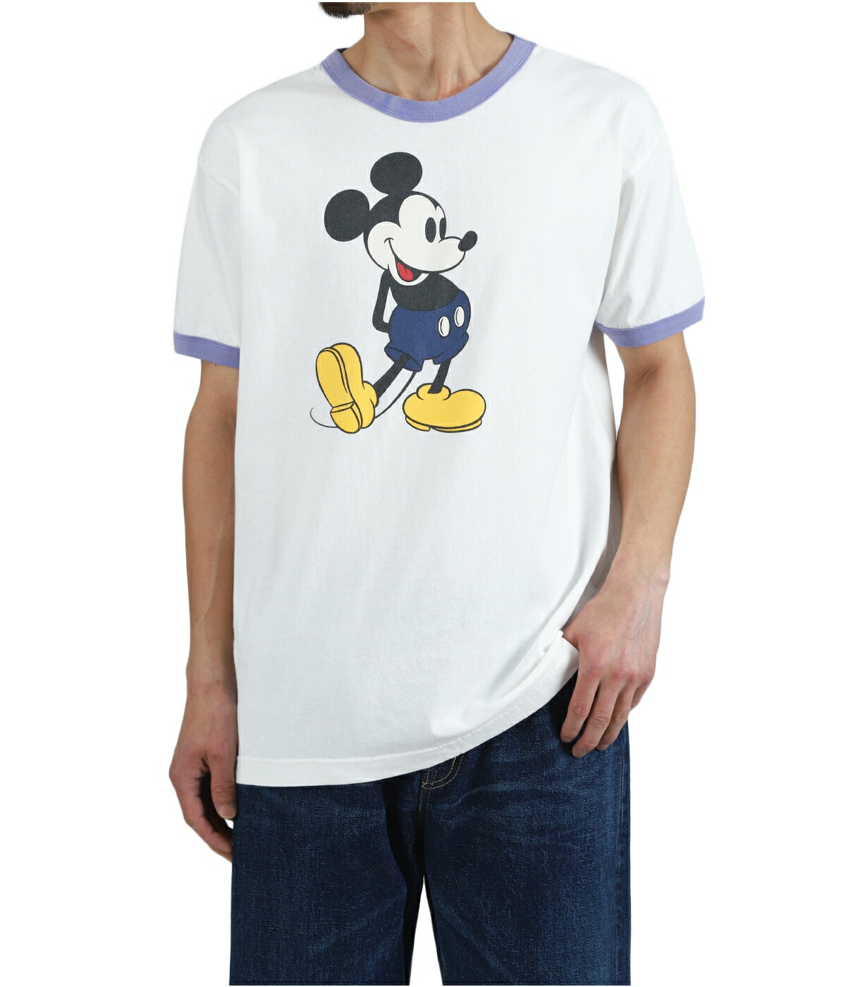 JACKSON MATISSE（ジャクソンマティス） ： MickeyMouse Ringer Tee