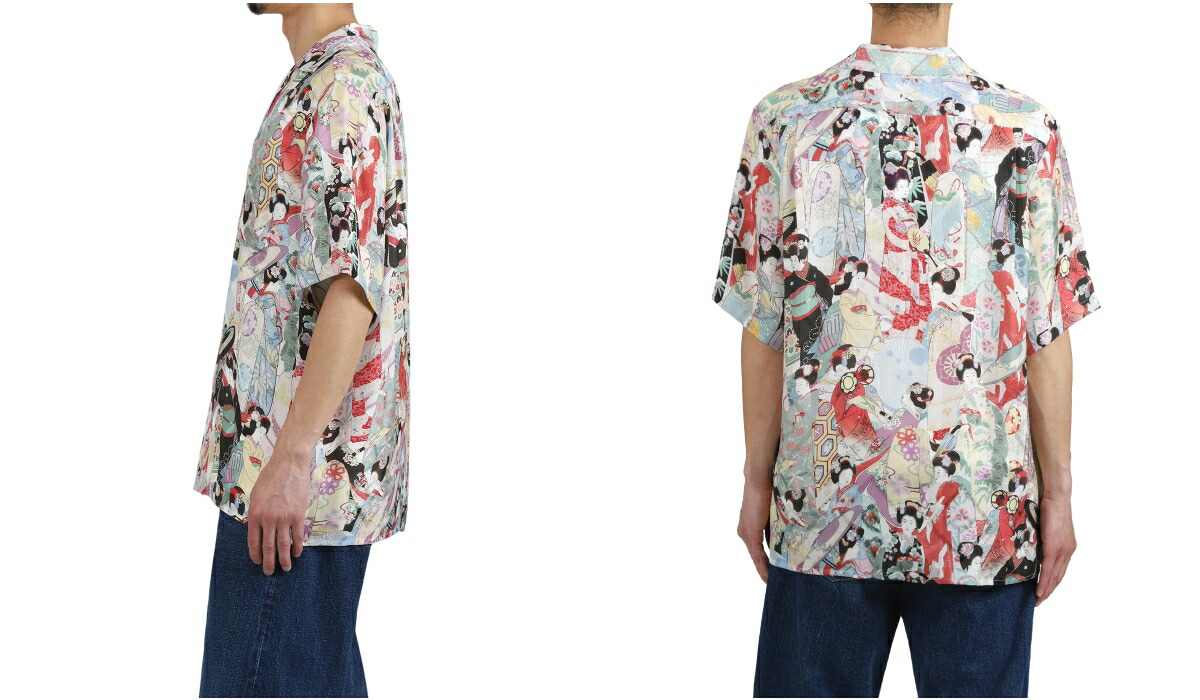 NIPOALOHA（ニポアロハ） ： SILK CUPRO SHORT SLEEVE ALOHA SHIRT