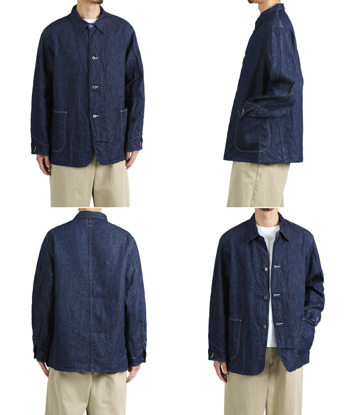 orSlow（オアスロウ） ： WWII 40'S LINEN DENIM COVERALL ： 01-6250