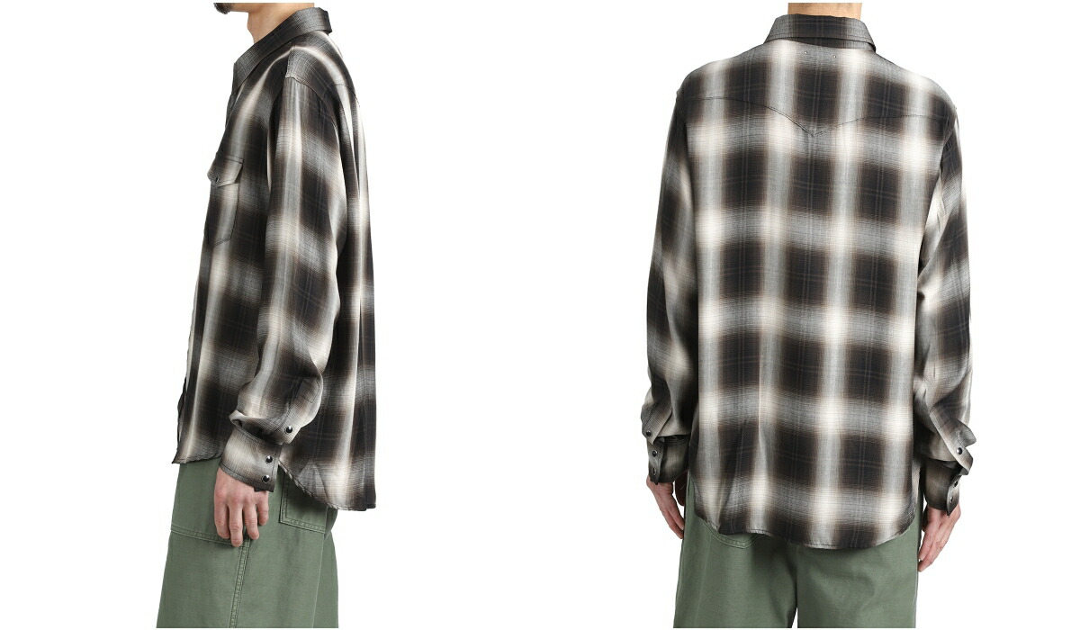 MINEDENIM（マインデニム） ： R.Plaid Western SH / 全2色 ： 2604