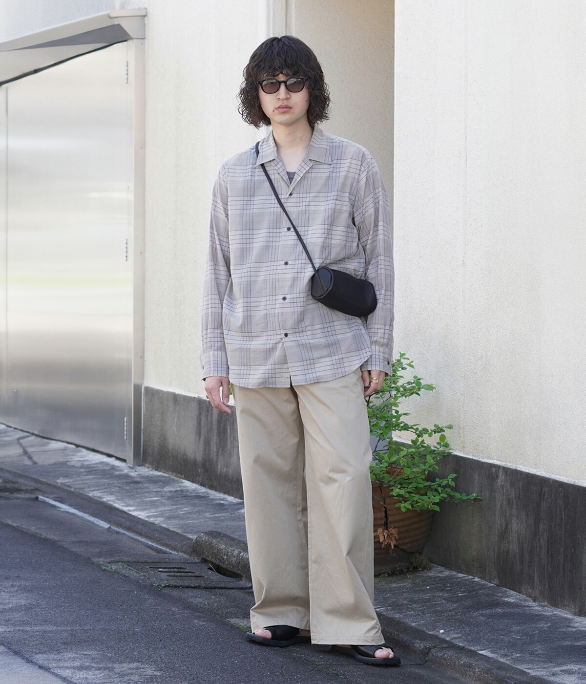 marka（マーカ） ： OPEN COLLAR L/S SHIRT -60/1 ORGANIC COTTON HIGH