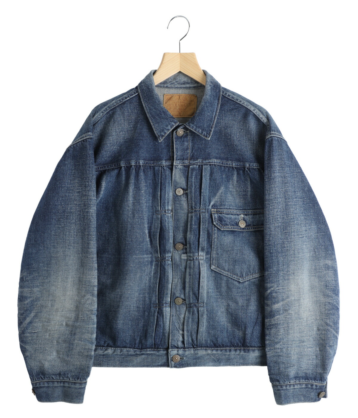 GOLD / ゴールド ： RECYCLED SUVIN COTTON YARN 11.5oz DENIM BLOUSE 