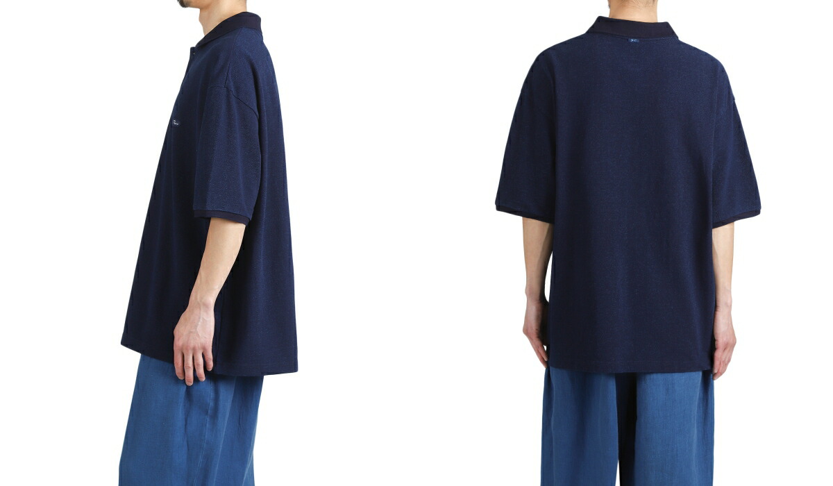 PORTER CLASSIC（ポータークラシック） ： H/W INDIGO POLO SHIRT / 全