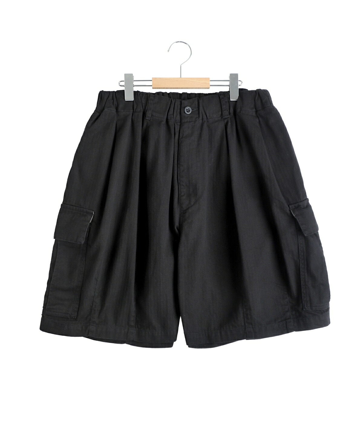 is-ness（イズネス） ： Herringbone 6-Pocket Shorts / 全2色