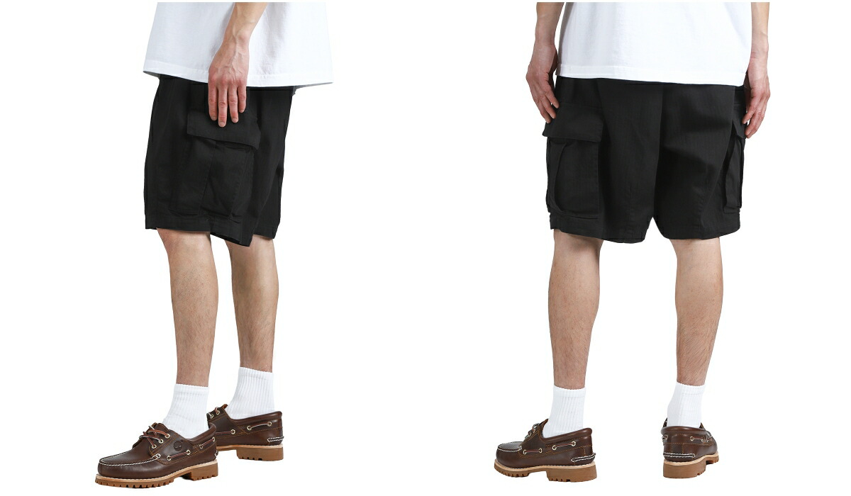 is-ness（イズネス） ： Herringbone 6-Pocket Shorts / 全2色