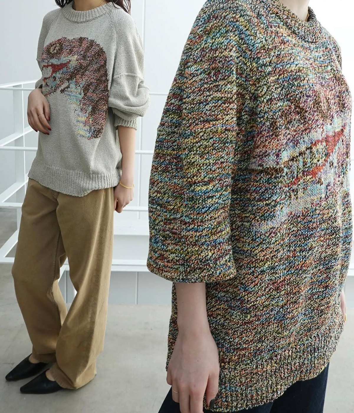 PHOTOCOPIEU（フォトコピュー） ： [レディース]DINO KNIT(CREMENCE