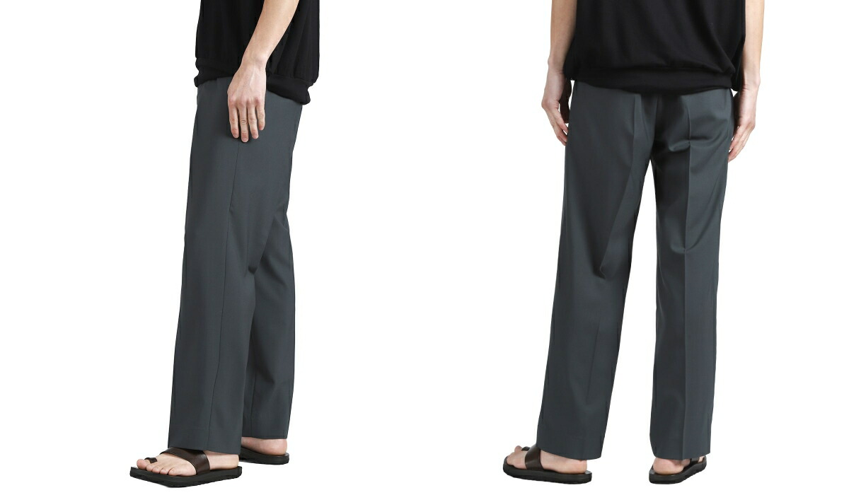 markaware（マーカウェア） ： ONE TUCK TAPERED EASY PANTS -ORGANIC