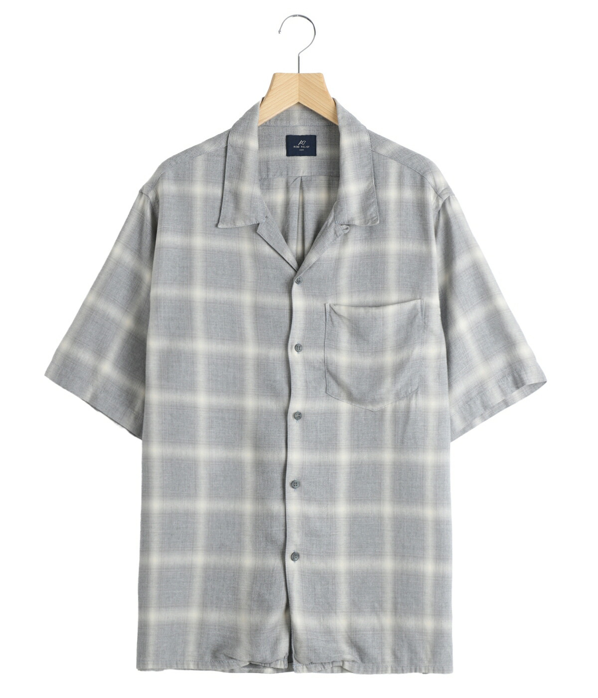 REMI RELIEF NAVY LABEL オープンカラーSSシャツ REMI RELIEF NAVY LABEL / レミレリーフ ネイビーレーベル ： オープン