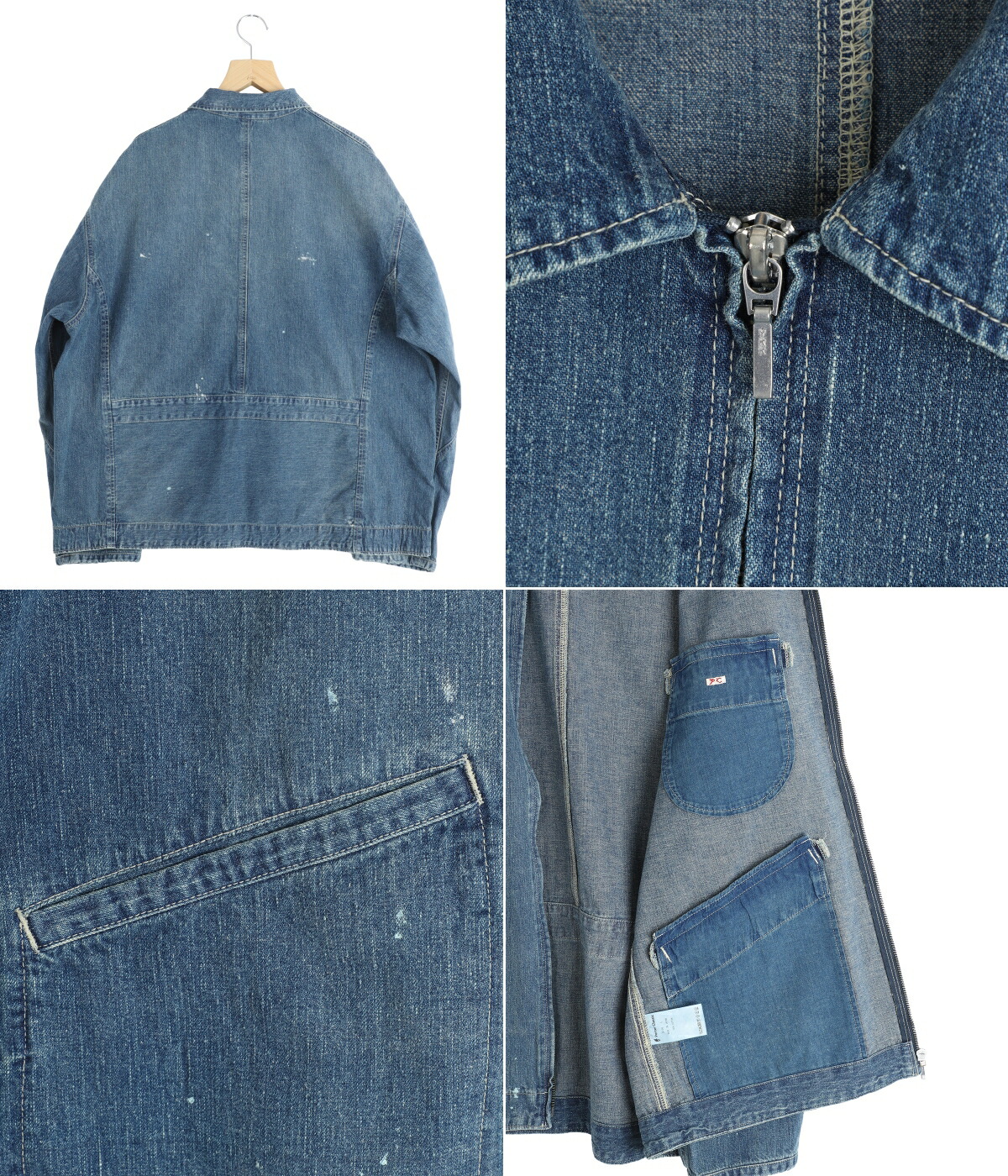 PORTER CLASSIC（ポータークラシック） ： BREAKFAST DENIM ZIP UP