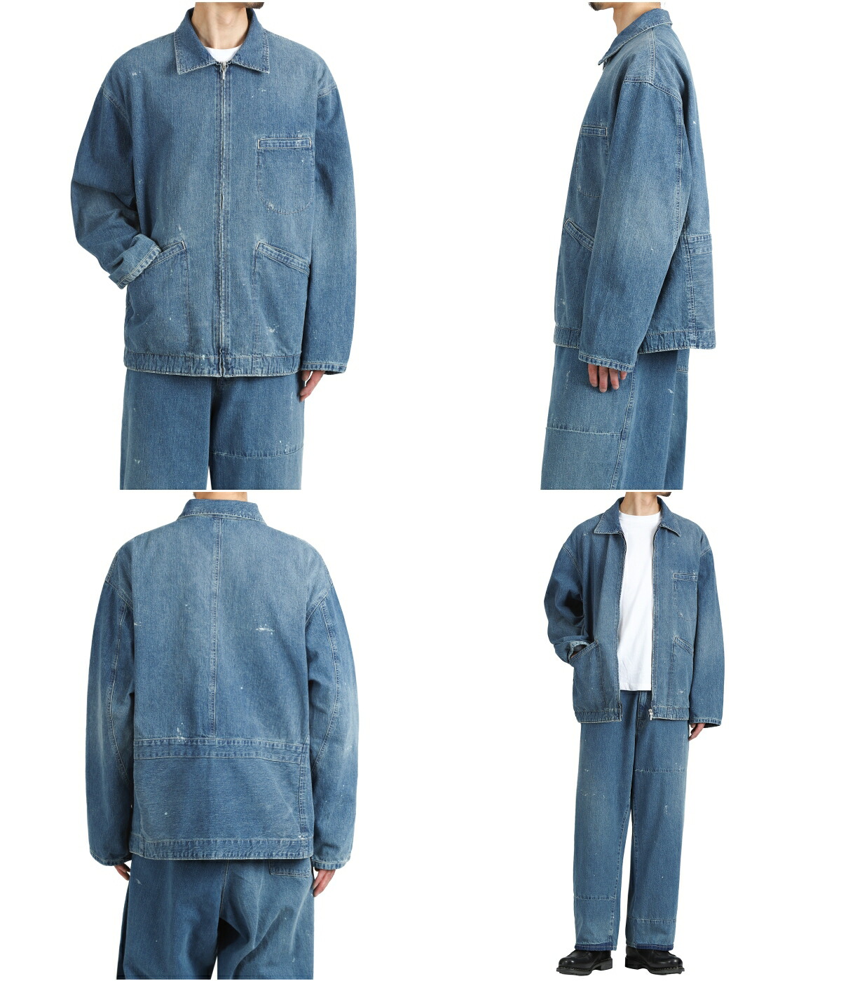 PORTER CLASSIC（ポータークラシック） ： BREAKFAST DENIM ZIP UP