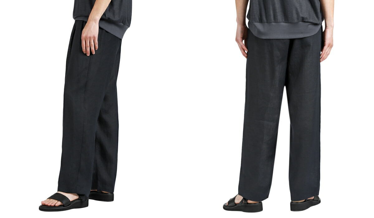markaware（マーカウェア） ： DOUBLE PLEATED EASY TROUSERS HEMP