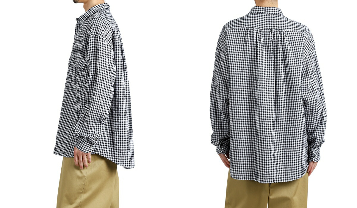 PORTER CLASSIC（ポータークラシック） ： ROLL UP LINEN GINGHAM