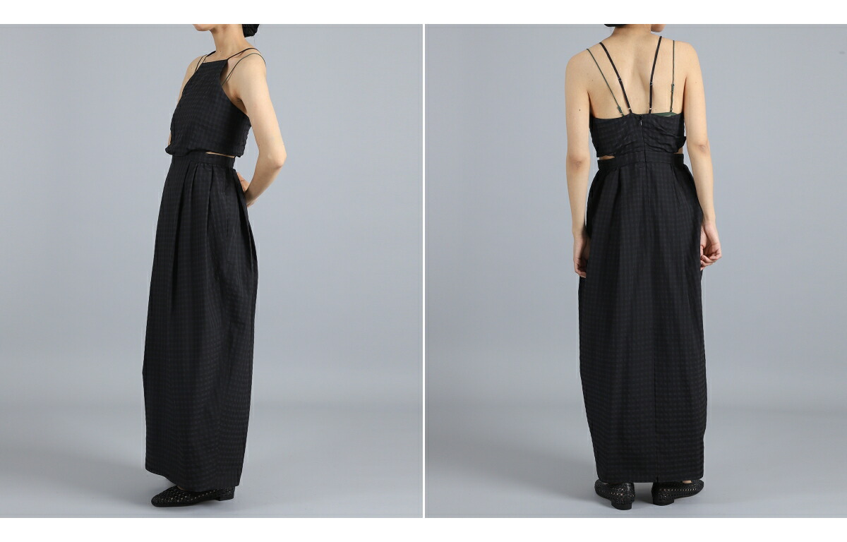 CLANE（クラネ） ： [レディース]SIDE HOLE COCOON CAMI ONEPIECE / 全