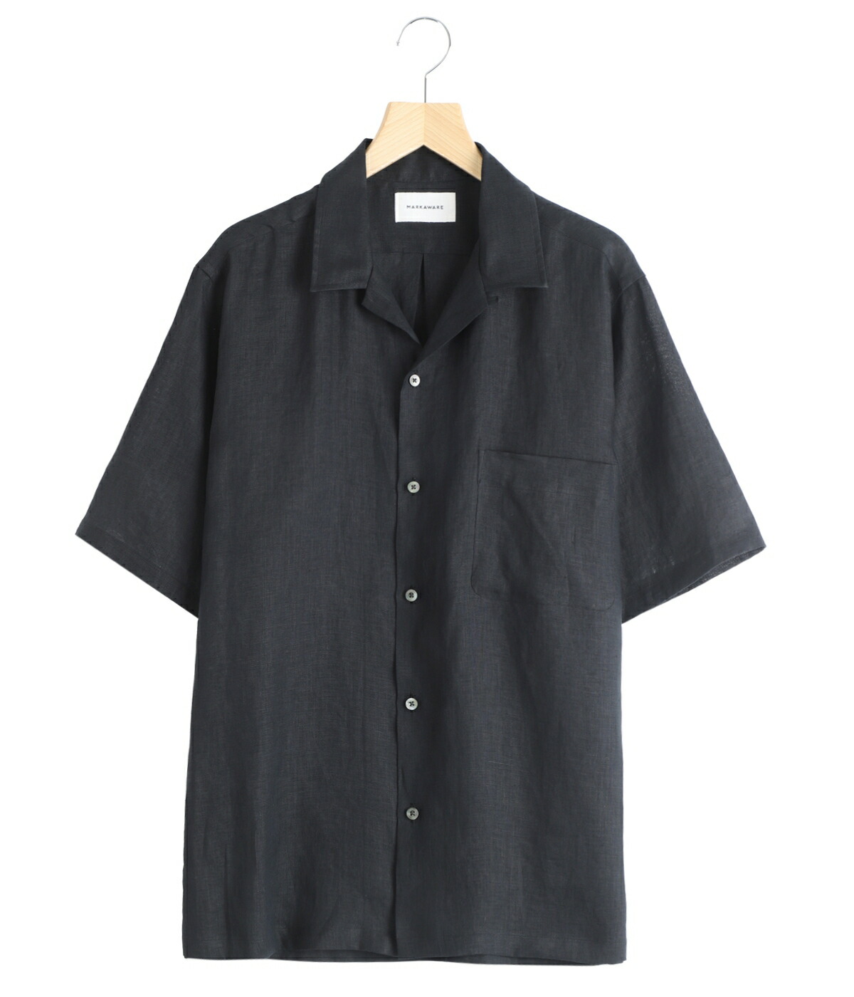 markaware（マーカウェア） ： NEW OPEN COLLAR S/S SHIRT HEMP