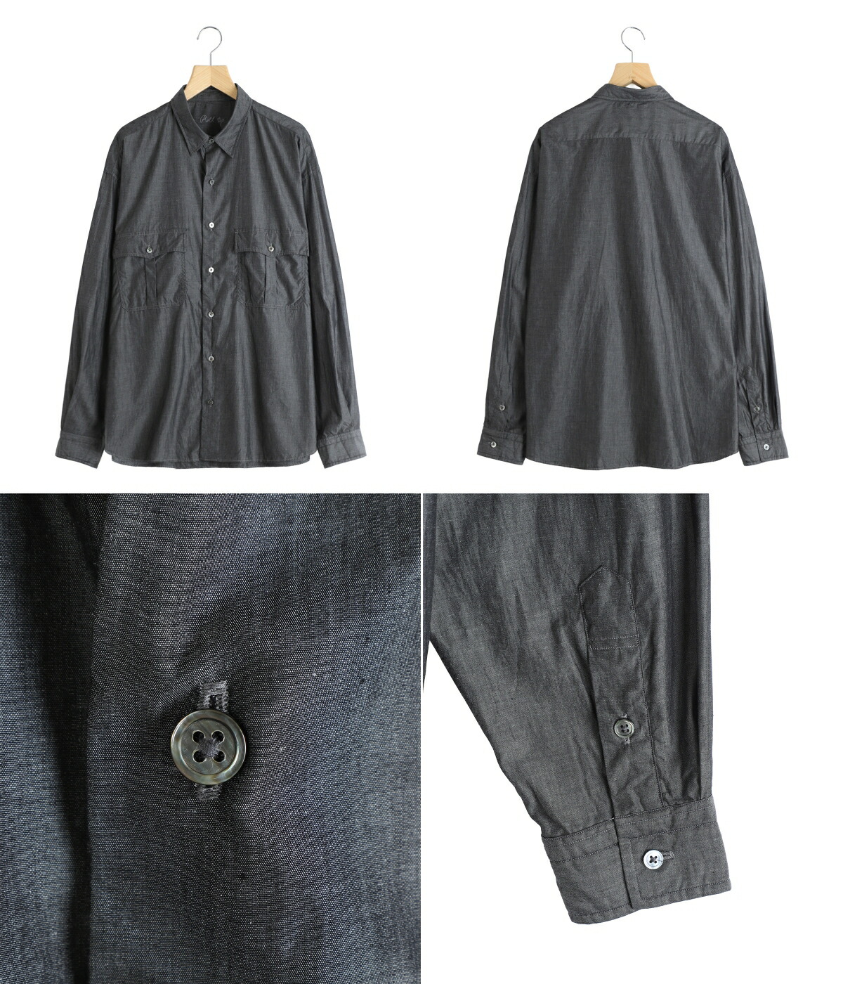 PORTER CLASSIC（ポータークラシック） ： ROLL UP SHIRT (SUVIN GOLD