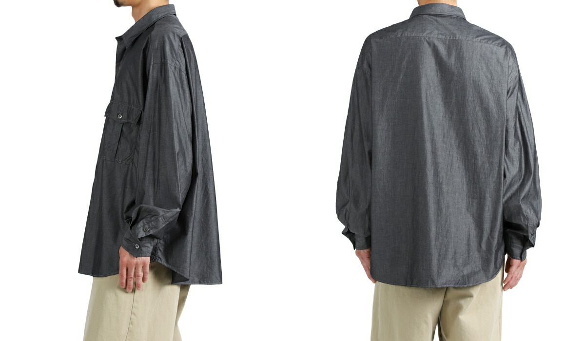 PORTER CLASSIC（ポータークラシック） ： ROLL UP SHIRT (SUVIN GOLD