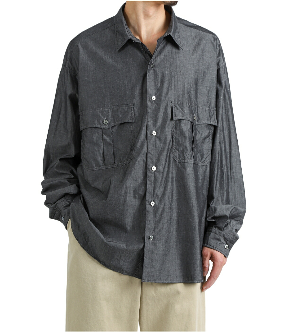 PORTER CLASSIC（ポータークラシック） ： ROLL UP SHIRT (SUVIN GOLD