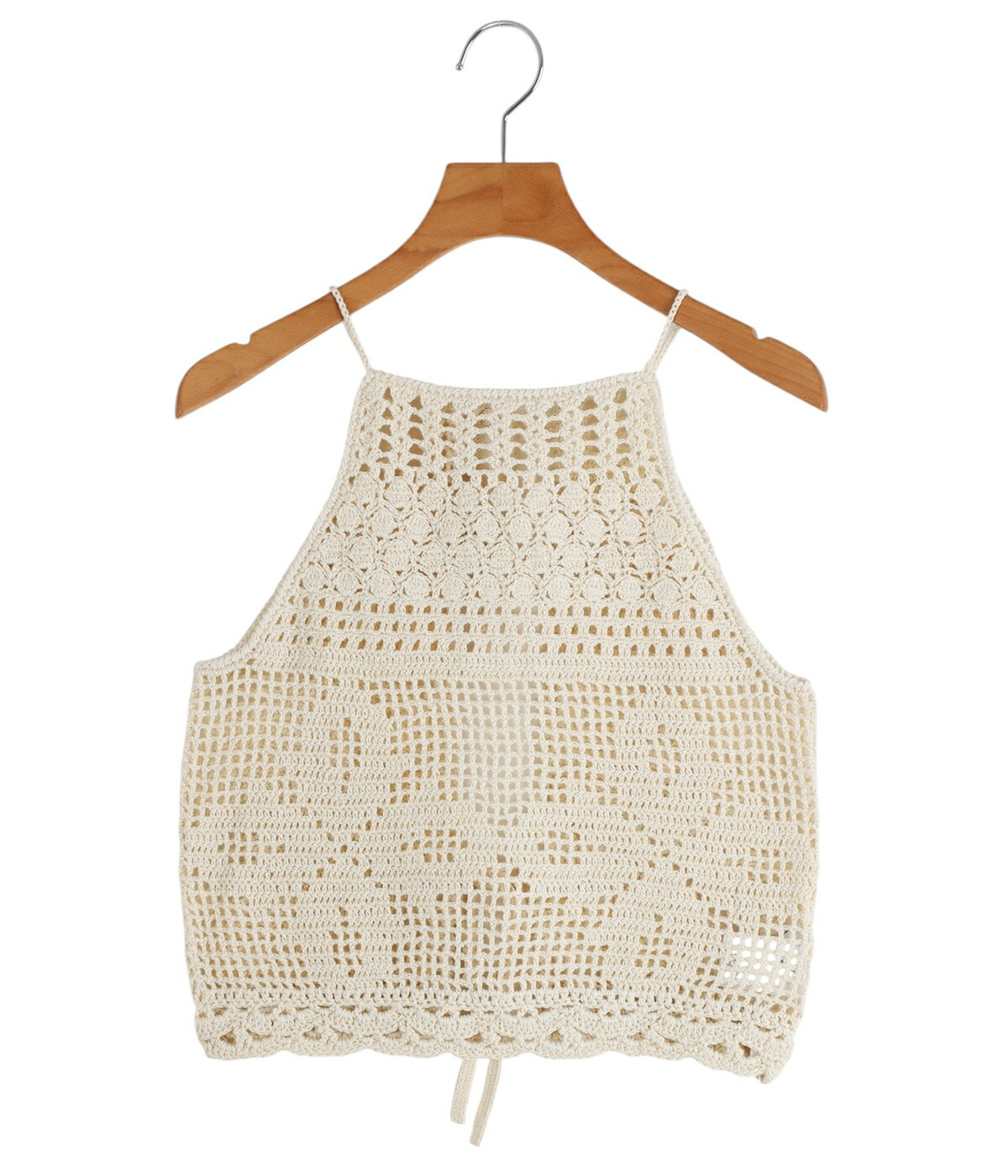 CLANE（クラネ） ： [レディース]CROCHET CAMI KNIT TOPS ： 10106