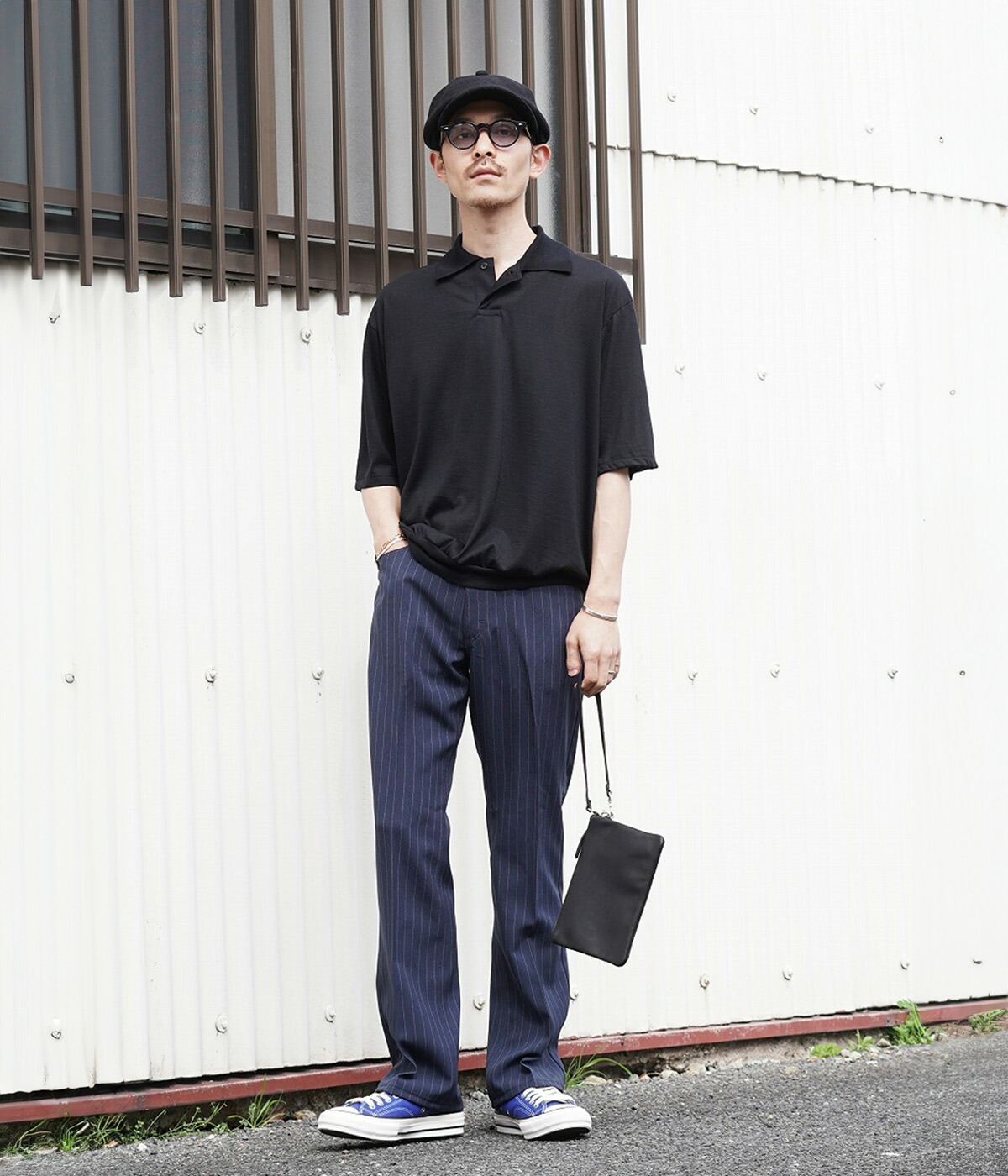 marka（マーカ） ： ONE BUTTON POLO TEE S/S -SUPER 120s WASHABLE
