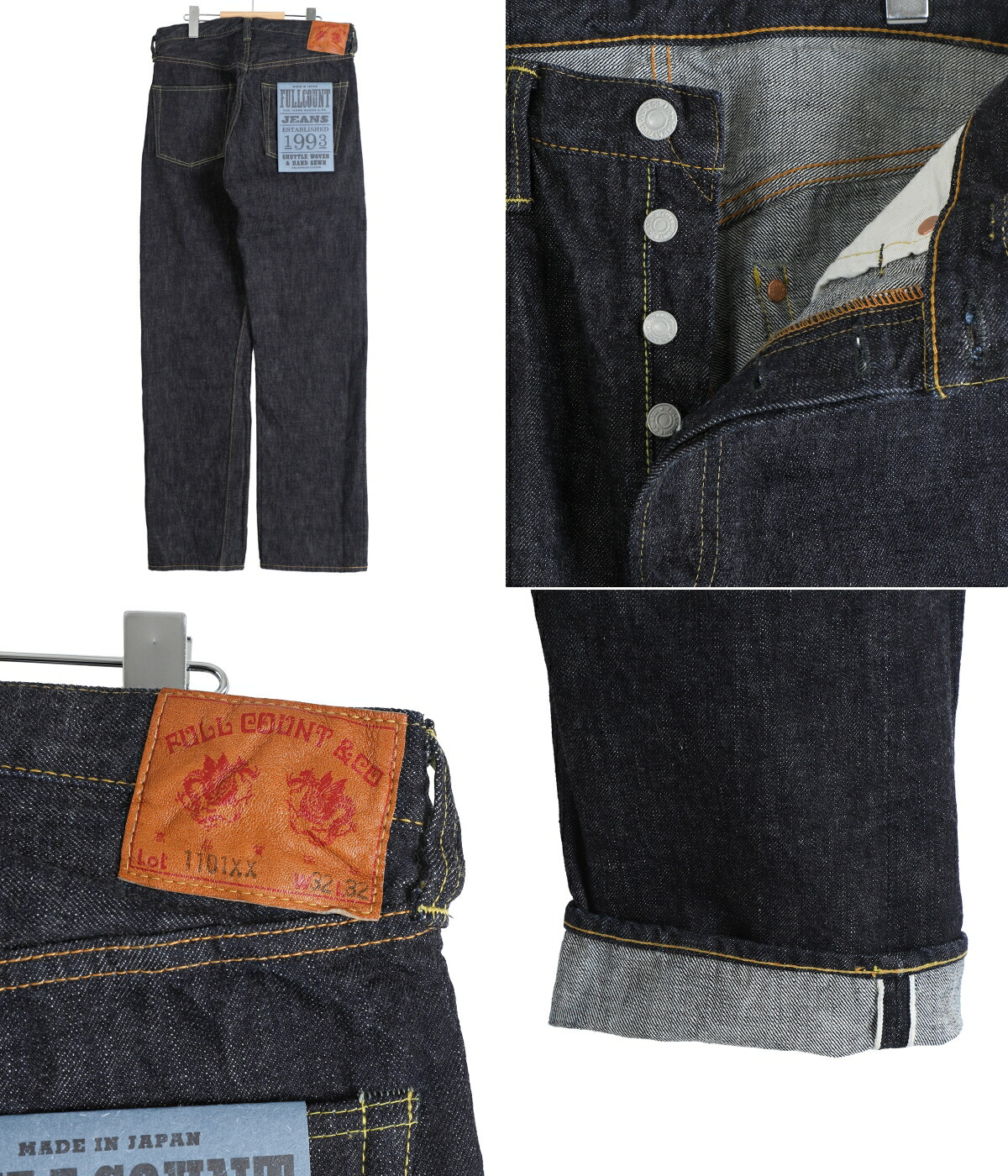 FULLCOUNT（フルカウント） ： Straight Denim ： 1101XXW-14