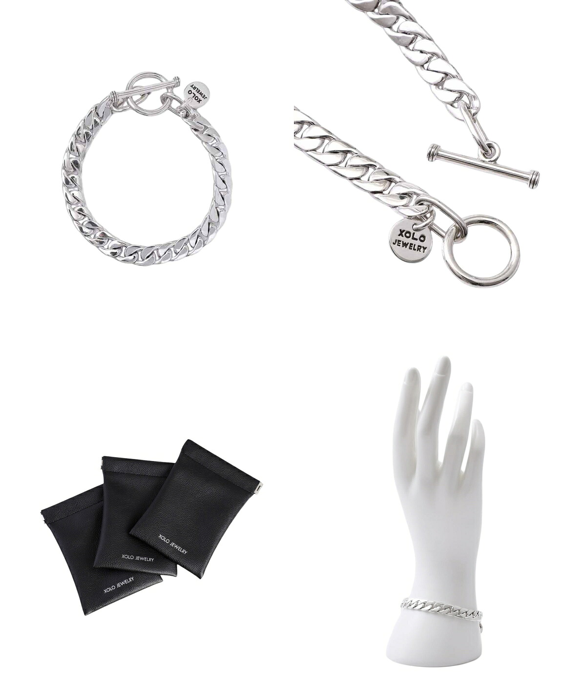 XOLO XOLO JEWELRY / ショロ ジュエリー ： Basic Link Bracelet -8mm