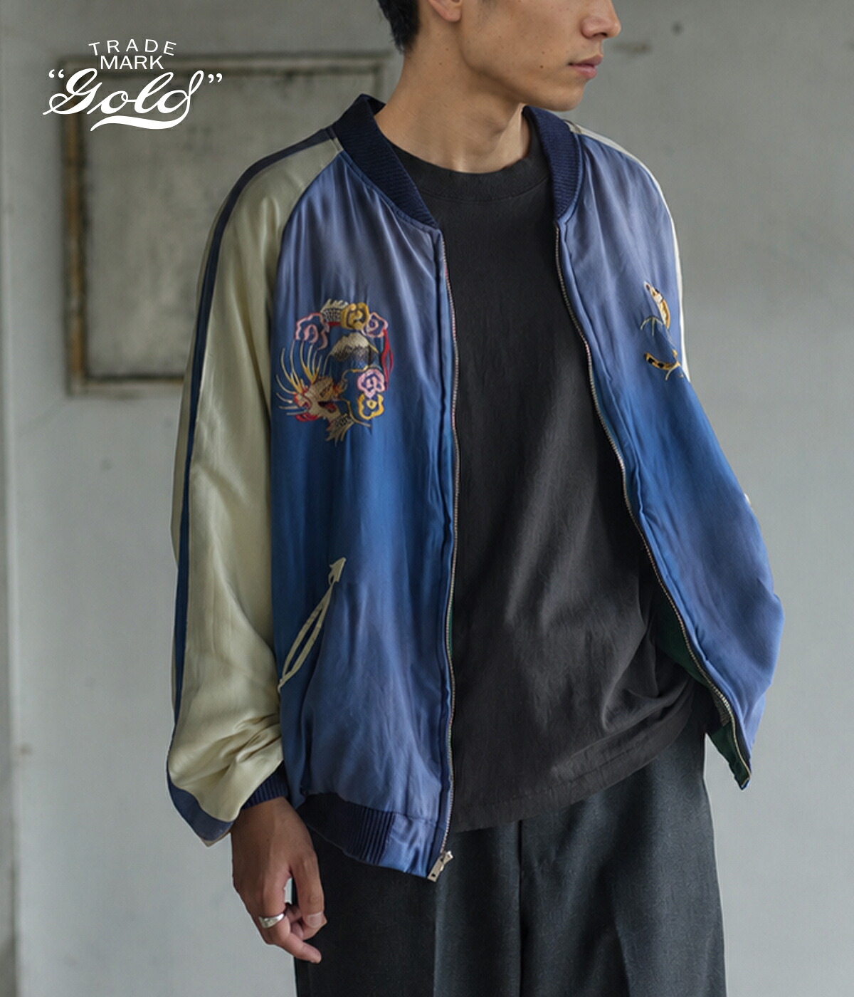 GOLD / ゴールド ： [別注]SOUVENIR JACKET AGED MODEL 25B-GL15736AK