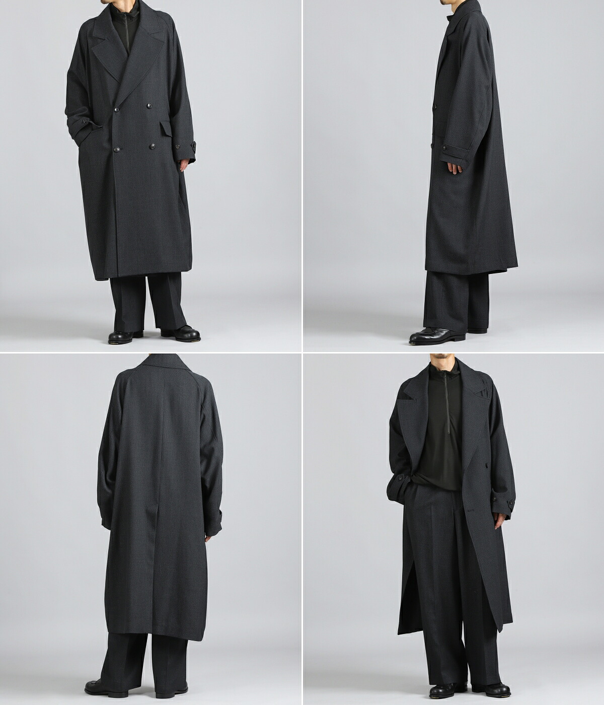 marka（マーカ） ： GREAT COAT -TUMBLED WOOL SERGE- / 全3色