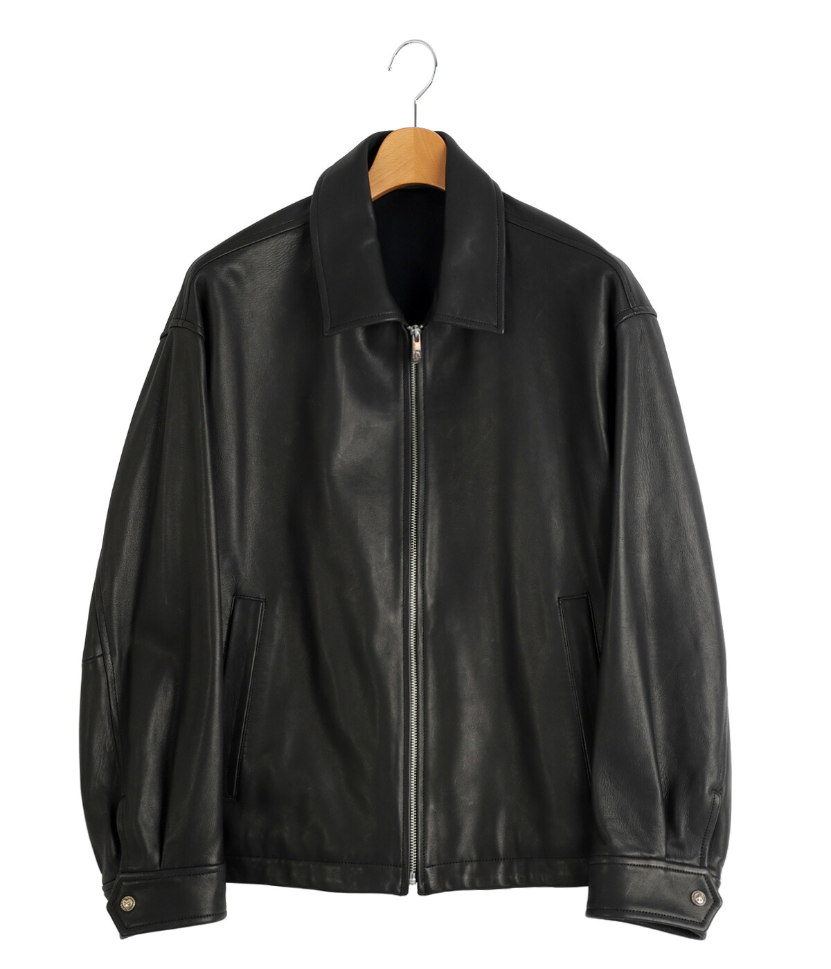 PORTER CLASSIC（ポータークラシック） ： LEATHER ZIP UP JACKET W
