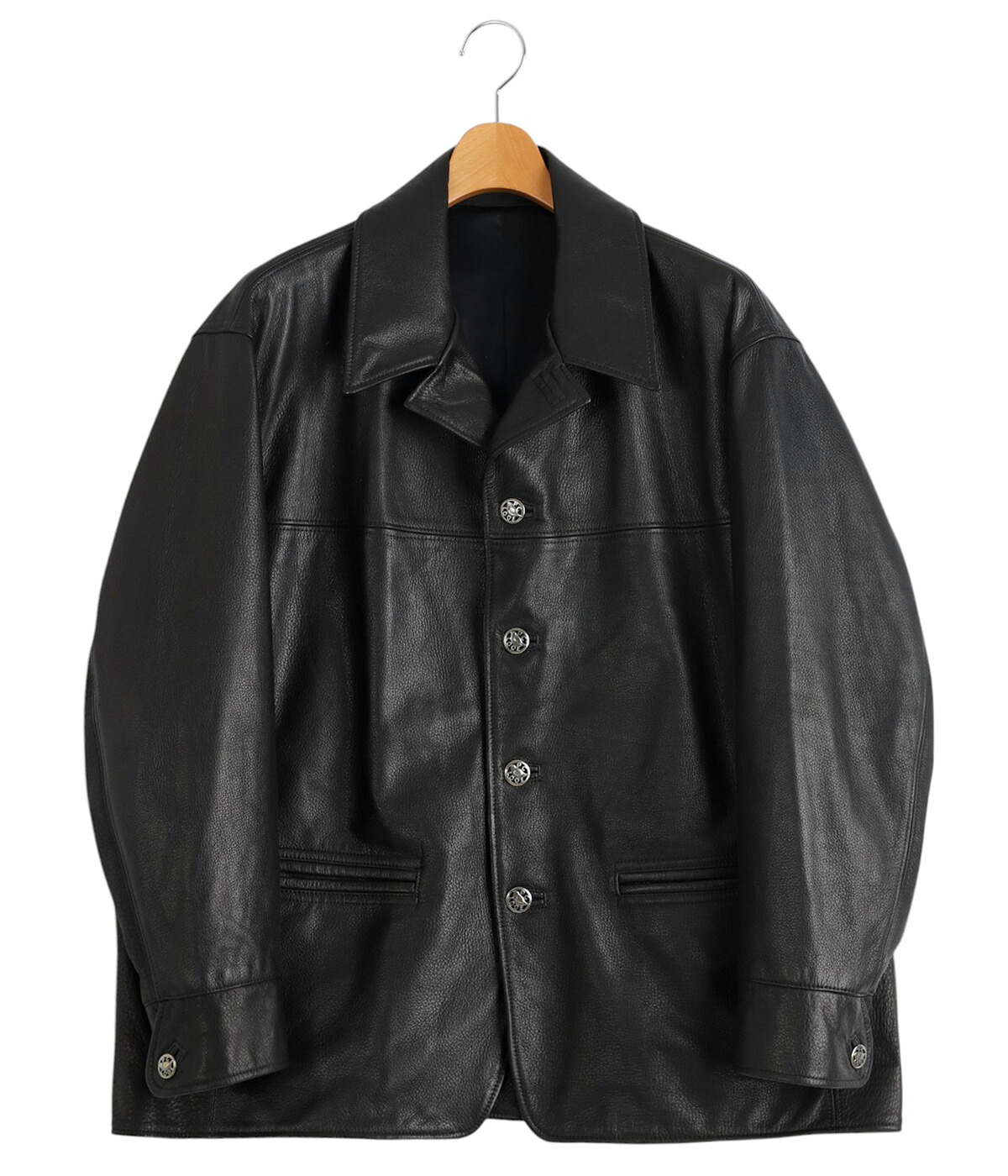 PORTER CLASSIC（ポータークラシック） ： LEATHER CAR COAT W