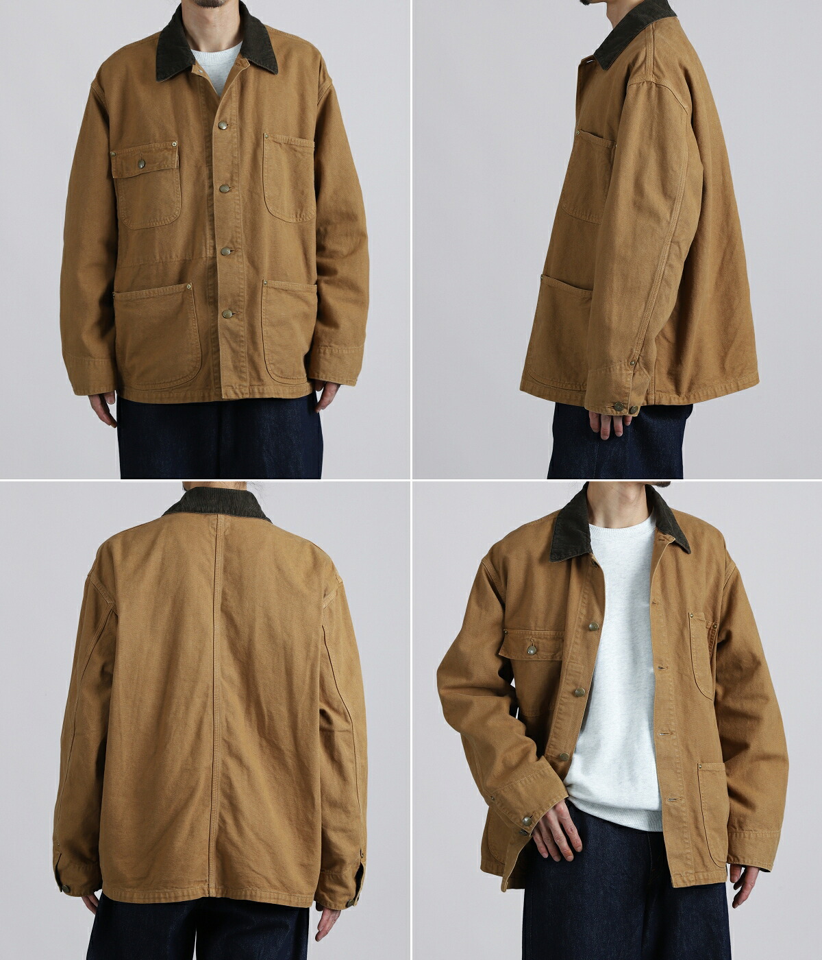 orSlow（オアスロウ） ： RELAX FIT OXFORD COVERALL ： 01-6034-53S