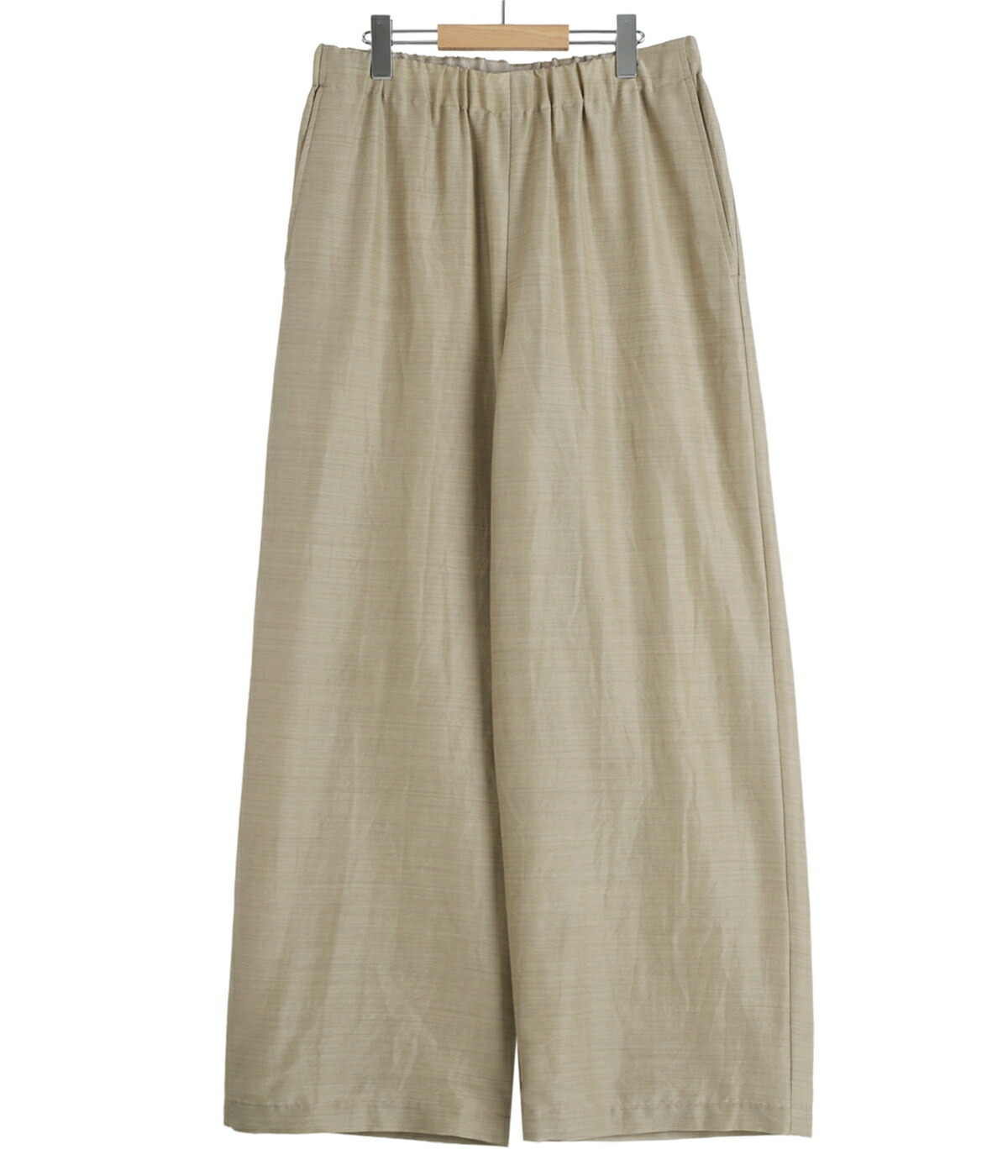marka / マーカ ： WIDE CYLINDER FIT EASY PANTS -WOOL SILK FEATHER CLOTH- / 全2色 ： M26A15PT01Cの画像