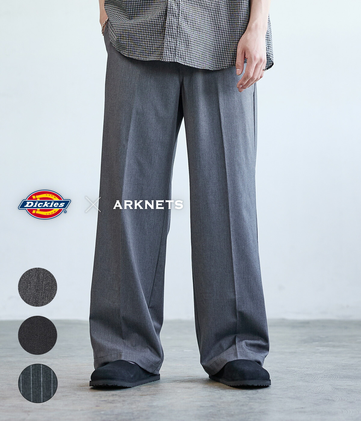 Dickies（ディッキーズ） ： 別注 MIDDLE RISE WORK PANTS / 全3色